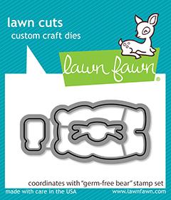 Lawn Fawn - Germ-free Bear - lawn cuts - Design Creative Bling