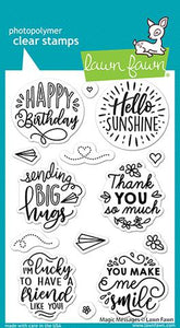 Lawn Fawn - Magic Messages- clear stamp set - Design Creative Bling