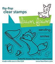Lade das Bild in den Galerie-Viewer, Lawn Fawn-clear stamp set-Butterfly Kisses Flip Flop - Design Creative Bling
