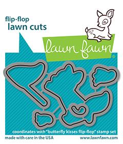 Lawn Fawn-Butterfly Kisses Flip Flop-Lawn Cuts - Design Creative Bling