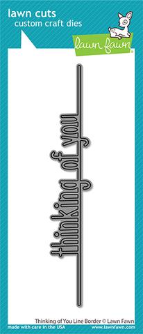 Lawn Fawn-thinking of you line border-Lawn Cuts - Design Creative Bling