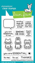 Load image into Gallery viewer, Lawn Fawn -   Say what? Masked Critters- clear stamp set
