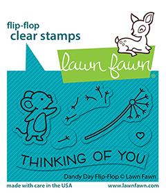 Lawn Fawn - Dandy Day Flip-Flop - clear stamp set - Design Creative Bling