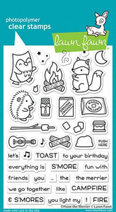 Lawn Fawn - S'more The Merrier - clear stamp set - Design Creative Bling
