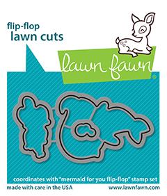 Lawn Fawn - Mermaid For You Flip Flop - lawn cuts