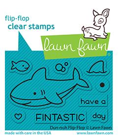 Lawn Fawn - Duh-nuh Flip-Flop - clear stamp set - Design Creative Bling