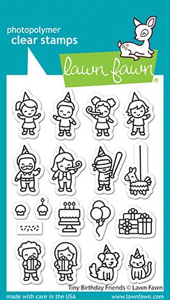 Lawn Fawn - Tiny Birthday Friends - clear stamp set