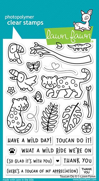 Lawn Fawn - Toucan Do It - clear stamp set