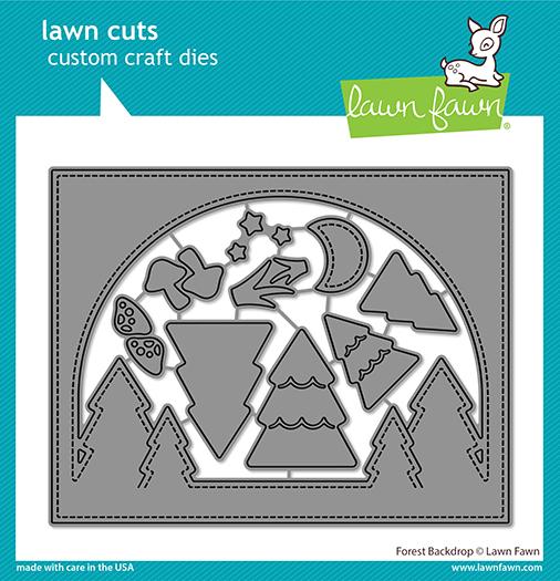 Lawn Fawn - Forest Backdrop - lawn cuts