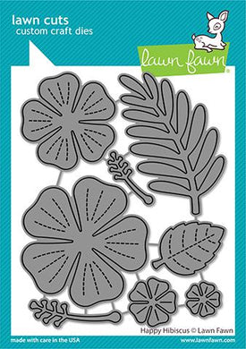 Lawn Fawn - Happy Hibiscus - lawn cuts - Design Creative Bling