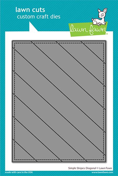 Lawn Fawn - Simple Stripes: Diagonal - lawn cuts - Design Creative Bling