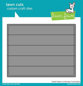 Lawn Fawn - Simple Stripes: Landscape - lawn cuts