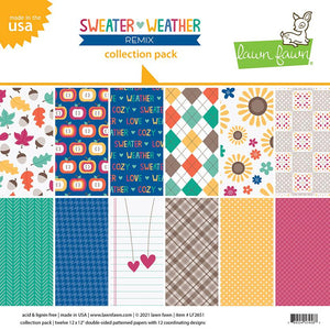 Lawn fawn - Sweater Weather Remix collection pack - 12x12