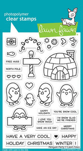 Lawn Fawn - Penguin Party - clear stamp set