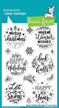 Cargar imagen en el visor de la galería, Lawn Fawn - Magic Holiday Messages - clear stamp set - Design Creative Bling

