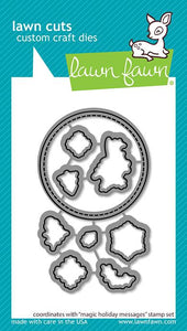 Lawn Fawn - Magic Holiday Messages - lawn cuts - Design Creative Bling