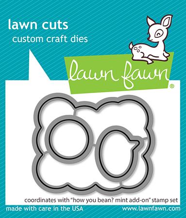 Lawn Fawn - How You Bean? Mint Add-on - lawn cuts - Design Creative Bling