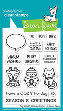 Charger l&#39;image dans la galerie, Lawn Fawn - Clear Photopolymer Stamps - say what? holiday critters

