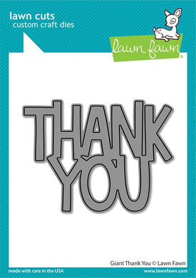 Lawn Fawn - Giant Thank You - lawn cuts - Design Creative Bling