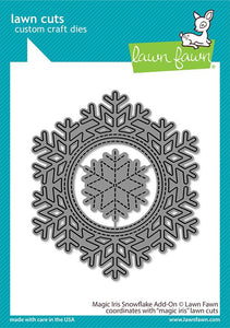 Lawn Fawn - Magic Iris Snowflake Add-on - lawn cuts