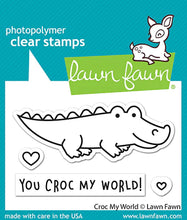 Charger l&#39;image dans la galerie, Lawn Fawn - Clear Photopolymer Stamps - croc my world - Design Creative Bling
