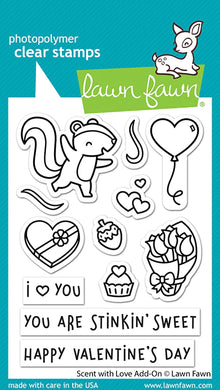 Lawn Fawn - Clear Acrylic Stamps - Scent With Love Add-on - Design Creative Bling