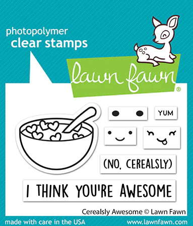 Lawn Fawn - Clear Photopolymer Stamps - cerealsly awesome - Design Creative Bling