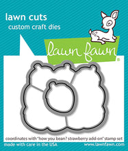 Carica l&#39;immagine nel visualizzatore di Gallery, Lawn Fawn - Lawn Cuts - Dies - How You Bean? strawberries add-n - Design Creative Bling
