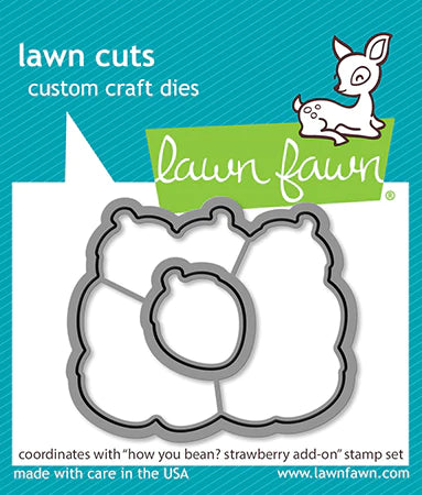 Lawn Fawn - Lawn Cuts - Dies - How You Bean? strawberries add-n - Design Creative Bling