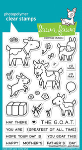 Lawn Fawn - Clear photopolymer Stamps - You Goat This