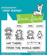 Carica l&#39;immagine nel visualizzatore di Gallery, Lawn Fawn - Clear photopolymer Stamps - Tiny Farm
