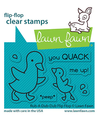 Lawn Fawn - Clear photopolymer Stamps - Rub-A-Dub-Dub Flip Flop - Design Creative Bling