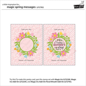 Lawn Fawn - Clear photopolymer Stamps - Magic Spring  messages - Design Creative Bling