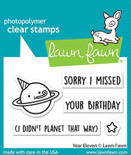 Lade das Bild in den Galerie-Viewer, Lawn Fawn - Clear photopolymer Stamps - Year Eleven - Design Creative Bling
