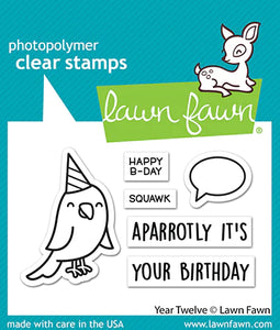 Lawn Fawn - Clear photopolymer Stamps - Year Twelve