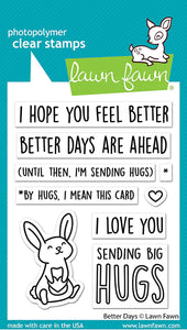 Lawn Fawn - Clear photopolymer Stamps - Better Days