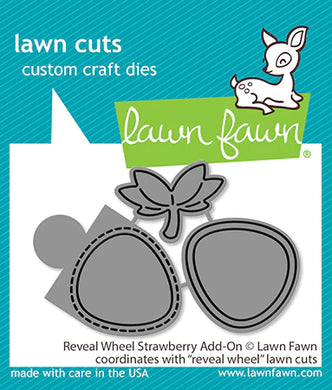 Lawn Fawn -   reveal wheel strawberry add-on - lawn cuts - Design Creative Bling