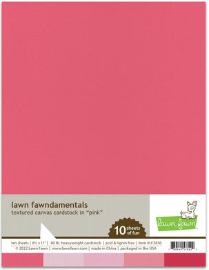 Lawn Fawn - textured canvas cardstock - pink - Design Creative Bling