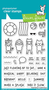 Lawn Fawn -  pool party - clear stamp set