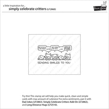Carica l&#39;immagine nel visualizzatore di Gallery, Lawn Fawn - simply celebrate critters - clear stamp set
