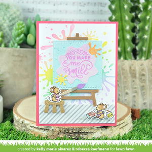 Lawn Fawn - canvas and easel - lawn cuts - Design Creative Bling