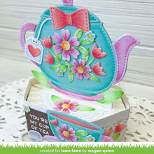 Load image into Gallery viewer, Lawn Fawn - stitched teapot - lawn cuts
