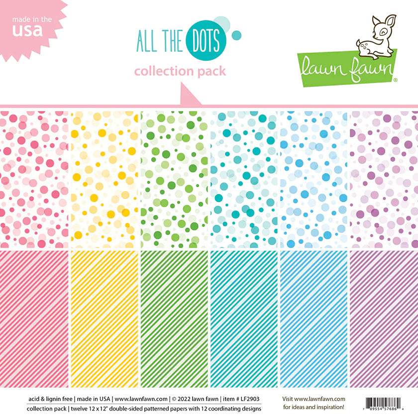 Lawn Fawn-Paper-All The Dots Collection Pack 12 x 12