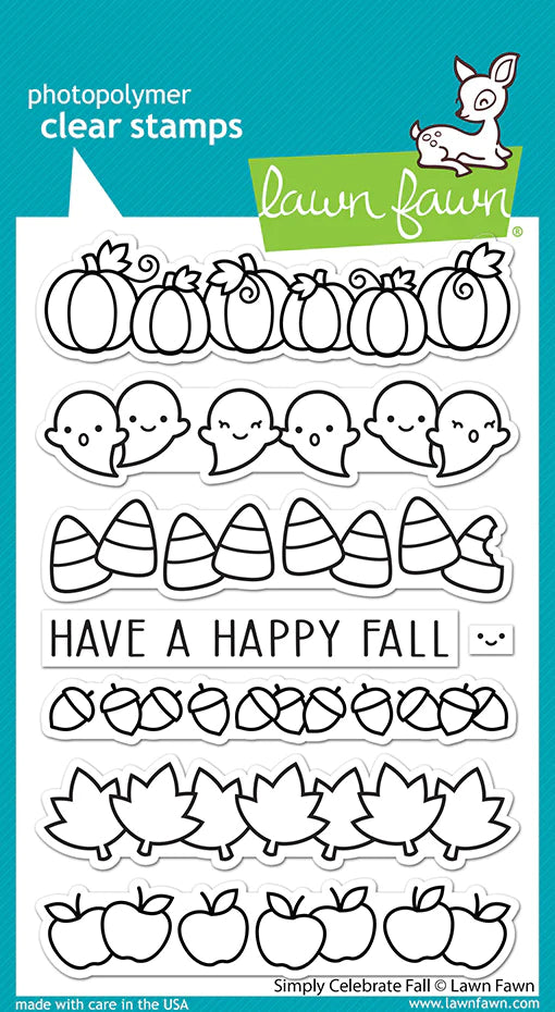 Lawn Fawn -  simply celebrate fall - clear stamp set - Design Creative Bling