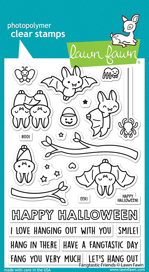 Lawn Fawn - fangtastic friends - clear stamp set