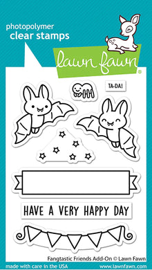 Lawn Fawn - fangtastic friends add-on - clear stamp set - Design Creative Bling