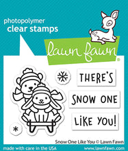 Cargar imagen en el visor de la galería, Lawn Fawn - snow one like you - clear stamp set
