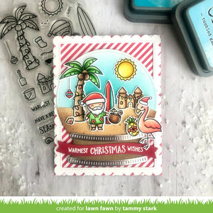 Lawn Fawn - beachy christmas - clear stamp set - Design Creative Bling