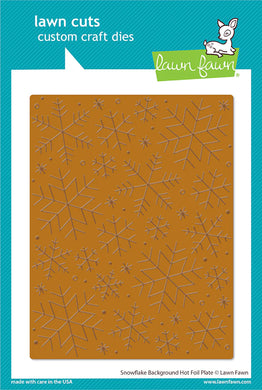 Lawn Fawn - snowflake background hot foil plate - lawn cuts - Design Creative Bling
