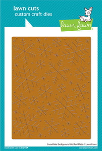 Lawn Fawn - snowflake background hot foil plate - lawn cuts - Design Creative Bling